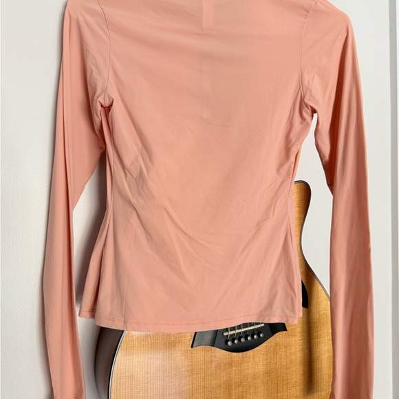 SKIMS Tops - SKIMS Long-Sleeve Scoop Neck Top in Dusty Coral